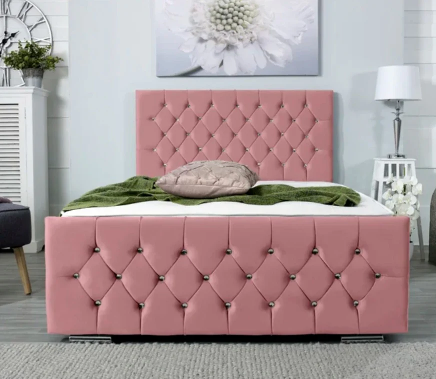 Florida Bed Diamonds Headboard UK - Additional view of premium florida from CESS Furniture UK